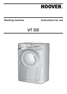 Manual Hoover VT 914D22X-80 Washing Machine