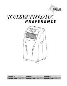 Bedienungsanleitung Suntec Klimatronic Preference Klimagerät