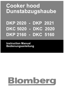 Руководство Blomberg DKC 2020 Кухонная вытяжка