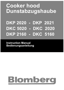 Руководство Blomberg DKC 5160 Кухонная вытяжка