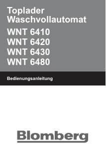 Bedienungsanleitung Blomberg WNT 6430 Waschmaschine