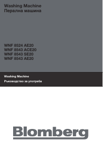 Manual Blomberg WNF 8524 AE20 Washing Machine