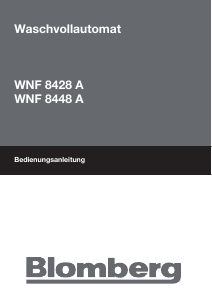 Bedienungsanleitung Blomberg WNF 8428 A Waschmaschine