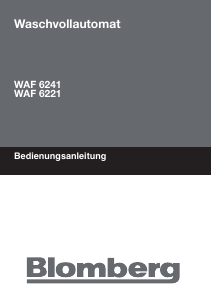 Bedienungsanleitung Blomberg WAF 6241 Waschmaschine