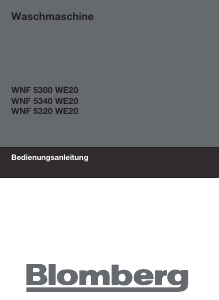 Bedienungsanleitung Blomberg WNF 5320 WE20 Waschmaschine