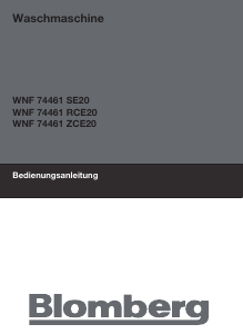 Bedienungsanleitung Blomberg WNF 74461 ZCE20 Waschmaschine