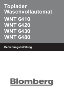 Bedienungsanleitung Blomberg WNT 6480 Waschmaschine