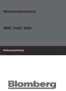 Bedienungsanleitung Blomberg WNF 74461 W20 Waschmaschine