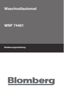 Bedienungsanleitung Blomberg WNF 74461 Waschmaschine