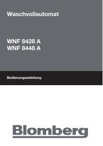 Bedienungsanleitung Blomberg WNF 8448 A Waschmaschine