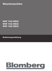 Bedienungsanleitung Blomberg WNF 7422 WE20 Waschmaschine