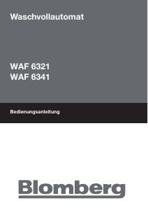 Bedienungsanleitung Blomberg WAF 6321 Waschmaschine