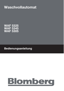 Bedienungsanleitung Blomberg WAF 5345 Waschmaschine