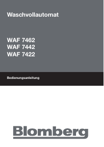 Bedienungsanleitung Blomberg WAF 7462 Waschmaschine