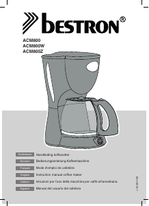 Manual Bestron ACM800Z Coffee Machine