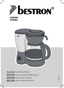 Manual Bestron ACM608W Coffee Machine