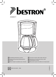 Manual de uso Bestron ACM901T Máquina de café