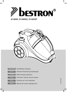 Manual de uso Bestron D1400SP Aspirador