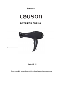 Instrukcja Lauson AHD115 Suszarka do włosów