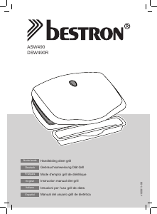 Manual Bestron DSW490R Contact Grill