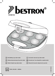 Manual de uso Bestron DCM8162 Máquina de cupcake