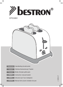 Manual Bestron DTO3091 Toaster