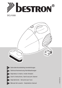 Manual Bestron DCJ1000 Handheld Vacuum
