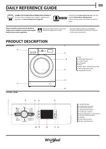 Handleiding Whirlpool FWDG86148W UK Was-droog combinatie