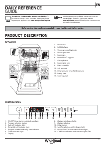 Handleiding Whirlpool WSIO 3T223 PCE X UK Vaatwasser