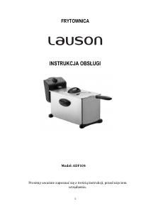 Instrukcja Lauson ADF104 Frytkownica