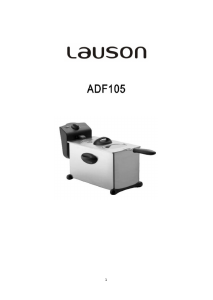 Instrukcja Lauson ADF105 Frytkownica