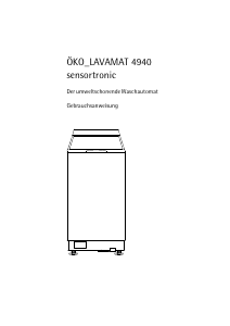 Bedienungsanleitung AEG Lavamat 4940 Waschmaschine
