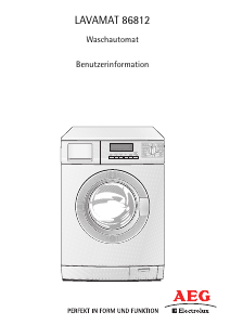 Bedienungsanleitung AEG-Electrolux L86812 Waschmaschine