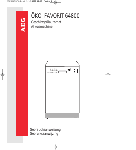 Handleiding AEG F64800 Vaatwasser