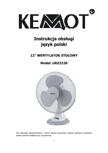 Manual Kemot URZ3220 Fan