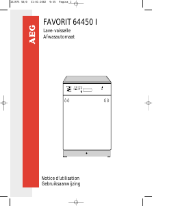 Mode d’emploi AEG F64450I Lave-vaisselle