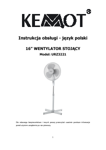 Bedienungsanleitung Kemot URZ3221 Ventilator