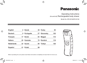 Manual Panasonic ER-GY30 Aparat de ras