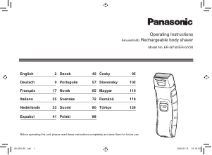 Használati útmutató Panasonic ER-GY50 Borotva