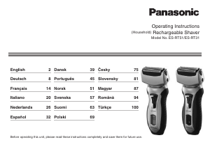 Brugsanvisning Panasonic ES-RT51 Barbermaskine