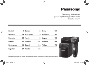 Návod Panasonic ES-LF71 Holiaci strojček