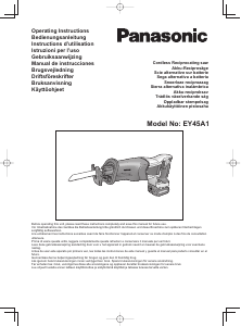 Manual Panasonic EY45A1 Reciprocating Saw
