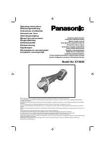 Handleiding Panasonic EY4640 Haakse slijpmachine