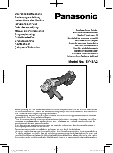Manuale Panasonic EY46A2 Smerigliatrice angolare