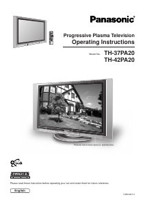 Handleiding Panasonic TH-42PA20 Plasma televisie