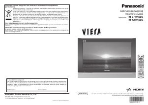 Handleiding Panasonic TH-42PA60E Viera Plasma televisie