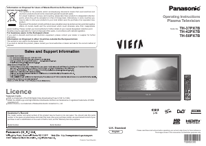 Handleiding Panasonic TH-37PX7B Viera Plasma televisie