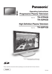 Handleiding Panasonic TH-42PA30M Plasma televisie