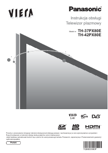 Instrukcja Panasonic TH-37PX80E Viera Telewizor plazmowy