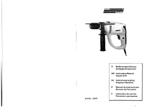 Mode d’emploi Brüder Mannesmann M12547 Perceuse à percussion